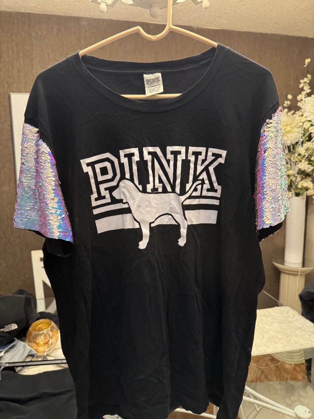 Pink Victoria secret bling top